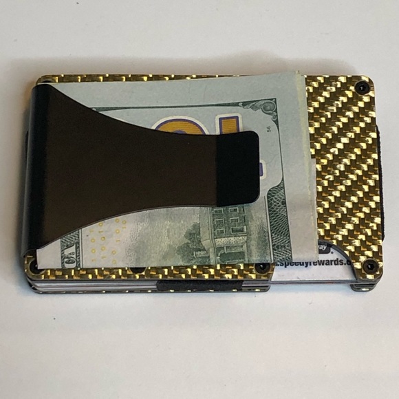 Carbon Fiber 3K RFID Slim Design Wallet Money Clip - Picture 5 of 7